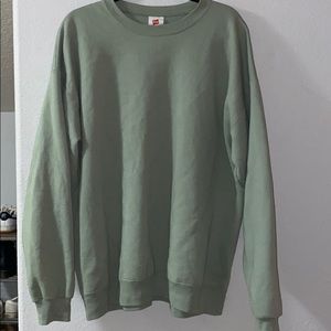 Sage green crewneck